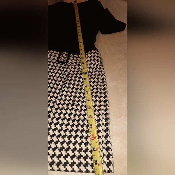 White House Black Market Black and White Midi Dress - Picture 10 of 12